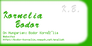 kornelia bodor business card